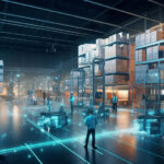 gestão de armazém com automação logística e controle digital de estoque em centro de distribuição